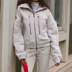 A CUT ABOVE FULL ZIP FREE PEOPLE MOVEMENT JACKET